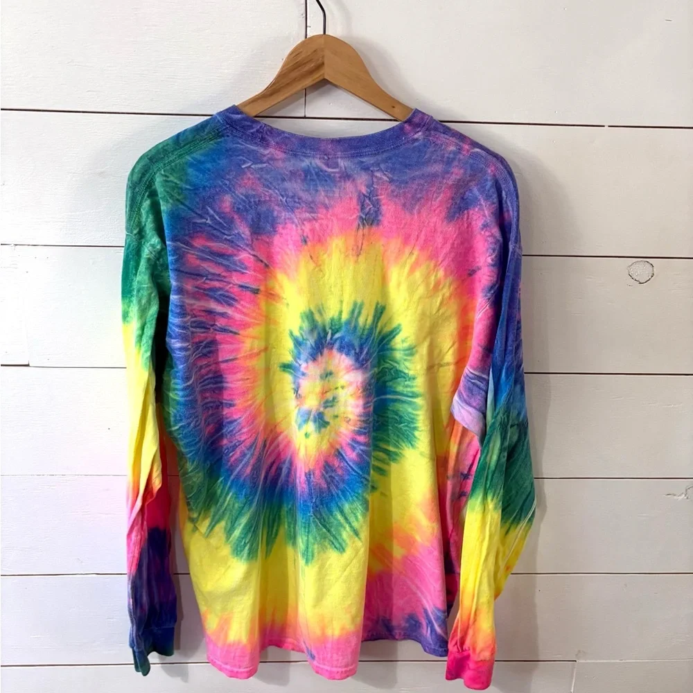 Seagrove Beach Tie-Dye Long Sleeve Shirt – Multicolor Unisex - Picture 4 of 4